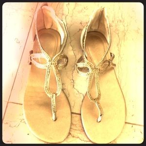 Ivanka Trump gladiator bling sandals